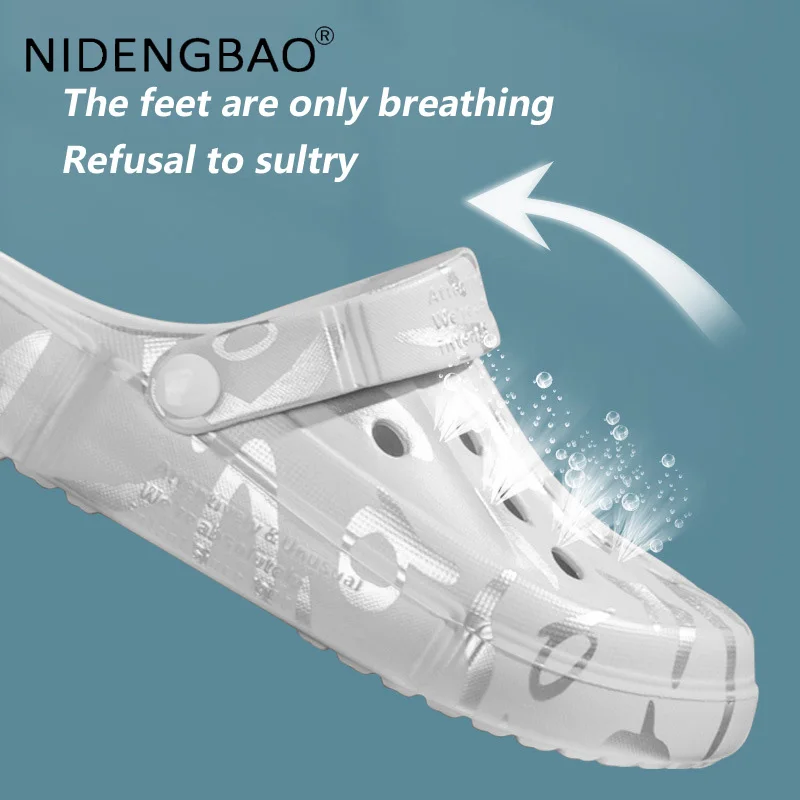 Men's Mules Women Beach Sandals Clogs Quick Dry Non Slip  Comfortable Slippers Home Outdoor Unisex Garden Shoes