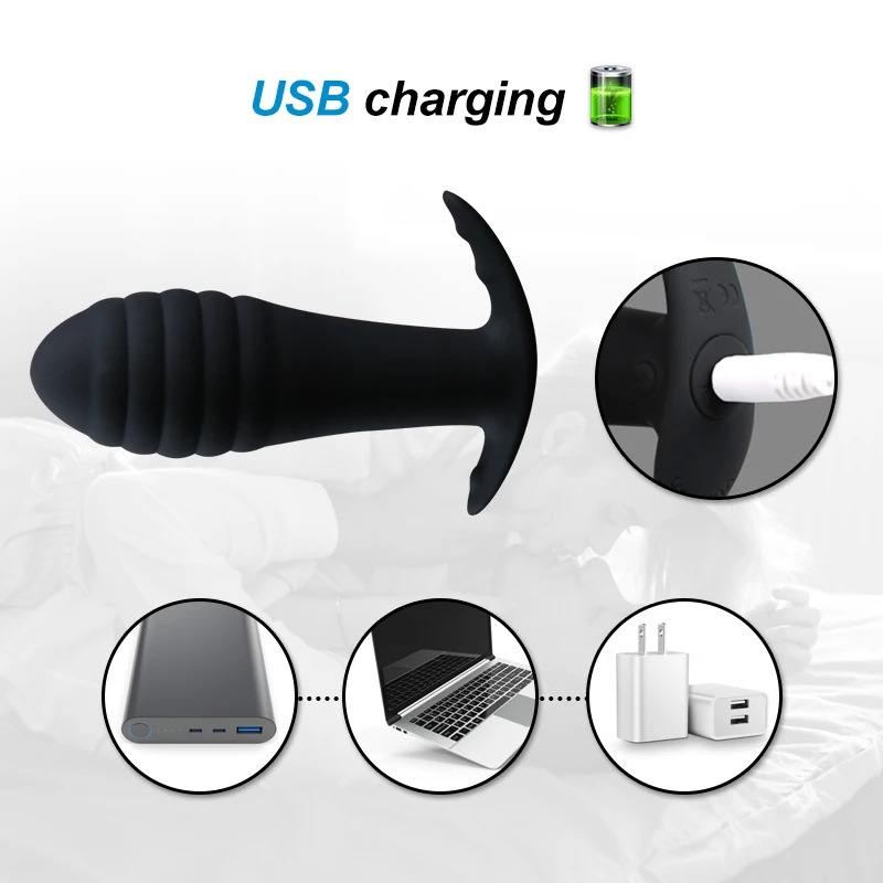 Male Vibrating Anal Plug 10 Modes Prostate Massager Vibrator Butt Adults Sex Toys For Gays/Women Remote Controller | Красота и