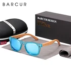 Очки солнцезащитные BARCUR с деревянными дужками UV400, поляризационные, для мальчиков и девочек
