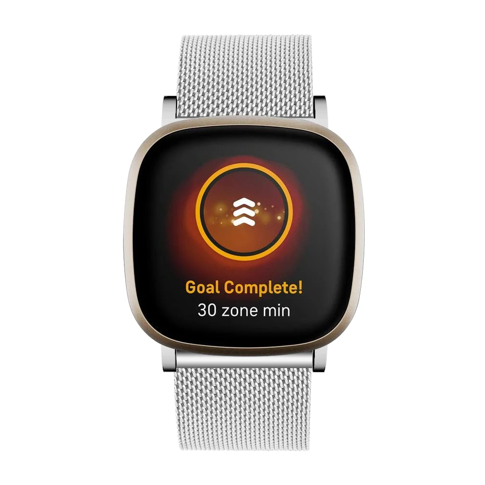 Миланский ремешок Correa для Fitbit Sense Mesh из нержавеющей стали браслета Versa 1 2 3 Lite
