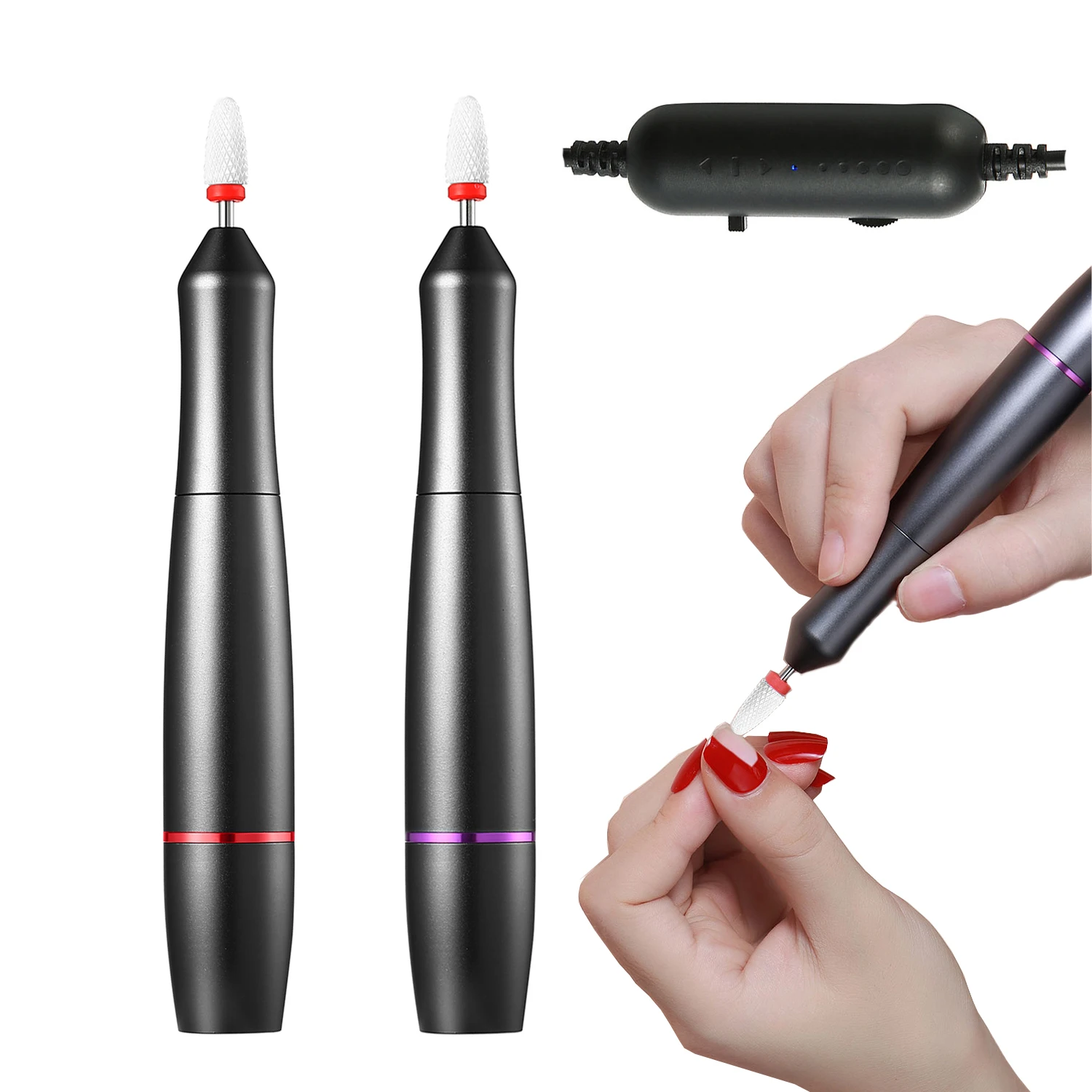 

Electric Nail Drill Machine USB Charging Portable Nail Files Pen For Manicure Nail Polisher Pedicure Drill Tools Nails Equipment