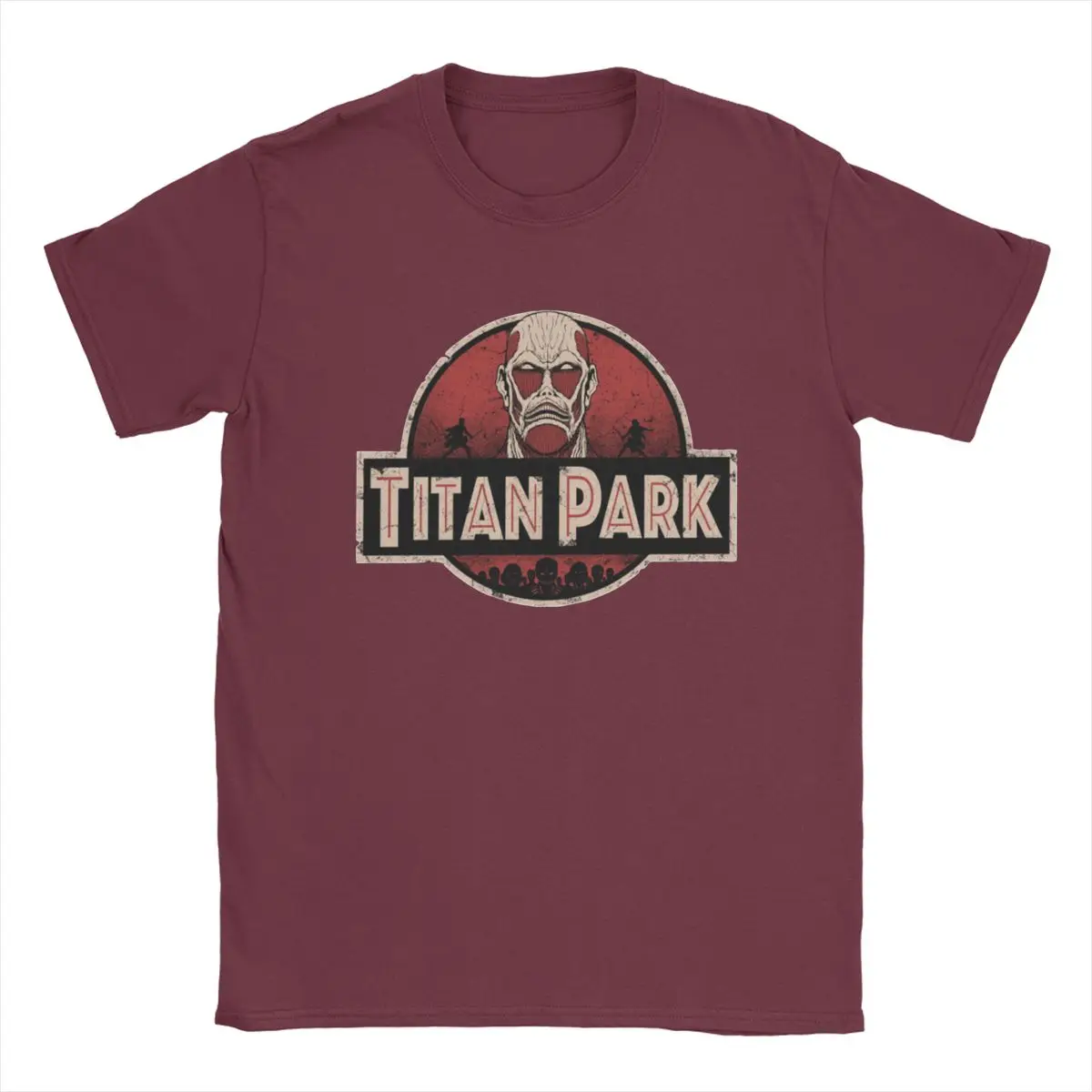 

Men Women's T-Shirts Attack On Titan Titan Park Fun 100% Cotton Tees Short Sleeve Anime Japan Manga T Shirts O Neck Clothes Gift