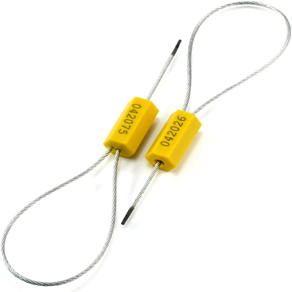 100 шт. знаменитостей Сталь безопасности кабель провод пронумерованные