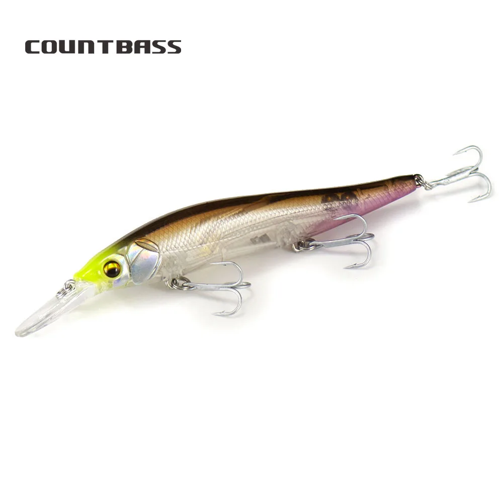 

112mm 15.7g Floating Jerk baits Countbass Minnow Angler's Lure for Fishing Diving Depth 2.5-3m Wobblers Hardbait Leurre