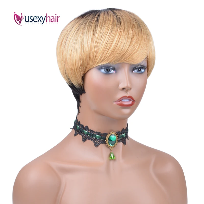 Прямые человеческие волосы боб парики для черных женщин Remy короткие 150% плотность