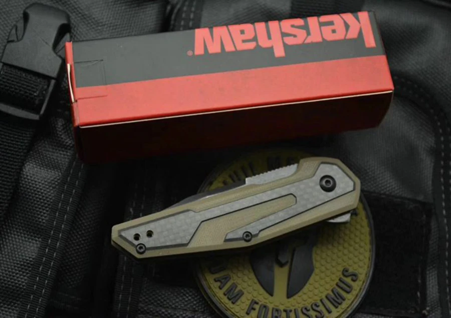 Складной нож Kershaw 1160, 8CR13MOV лист+ углеродное волокно, карманный тактический нож для кемпинга и охоты, инструмент для повседневного использования