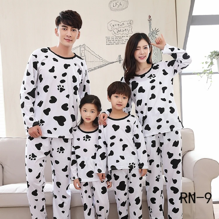 Осень 2019 одинаковые наряды рождественские пижамы для всей семьи с 3D принтом