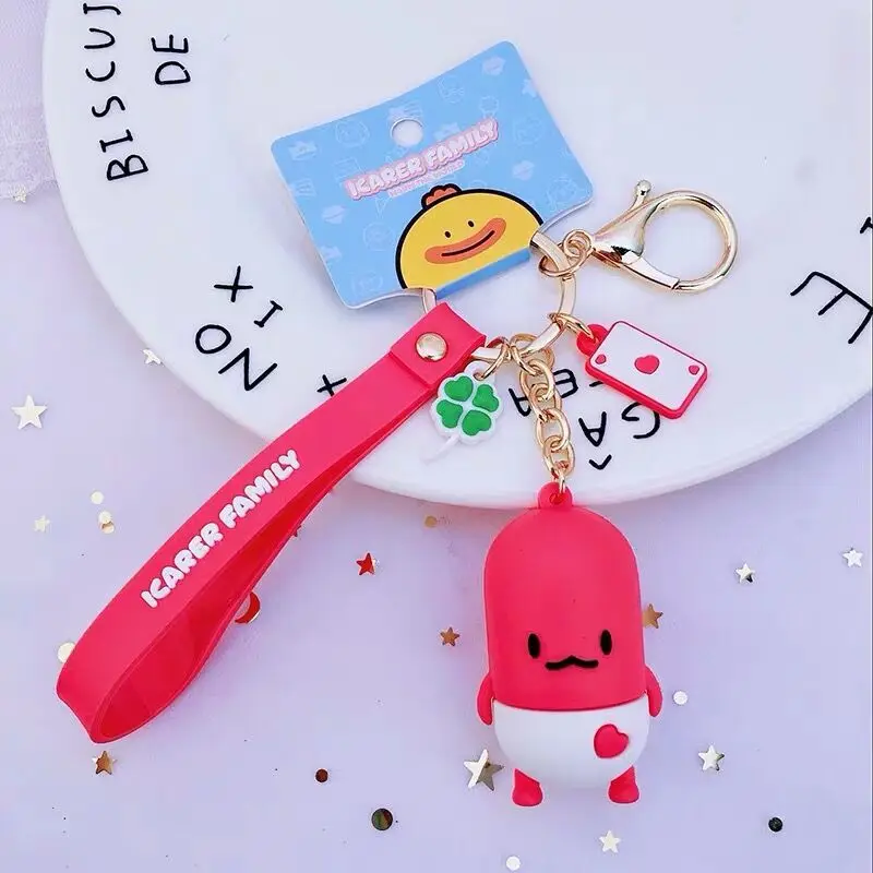 2021 Creative Cute Glue Doll Cloud Bunny Duck Keychain Boy Girl Car Keyring Chain Ring Backpack Pendant Lovers Delicate Gifts | Украшения и