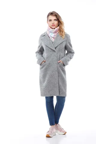 Женское зимнее пальто ORIGA Лора 42 светло-серый