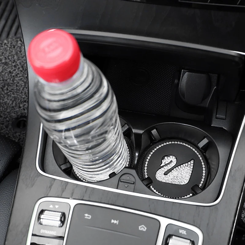 

Car water cup holder cup holder anti-slip silicone pad mat ornaments for interior automotive styling accessories