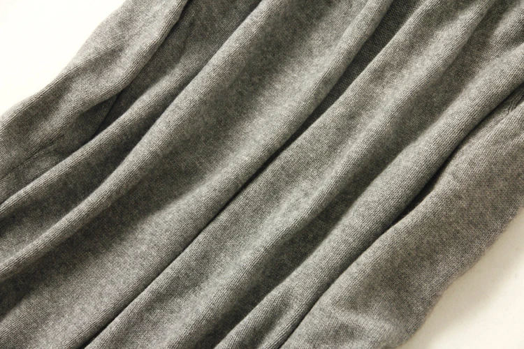 Aliaga New Arrival Pure Cashmere Cardigan Women Autumn Winter Hooded Sweater Coat With Pocket