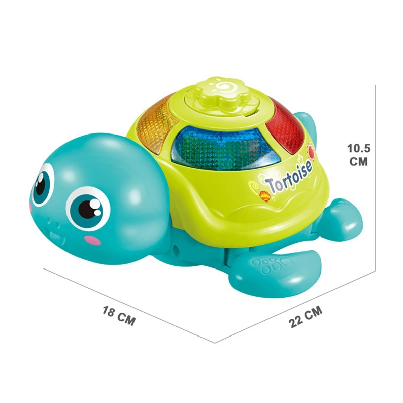

Musical Glow Tortoise Laying Eggs Toys Lovely Moving Turtle Baby Puzzle Electric Crawling Learning Crawl Guide