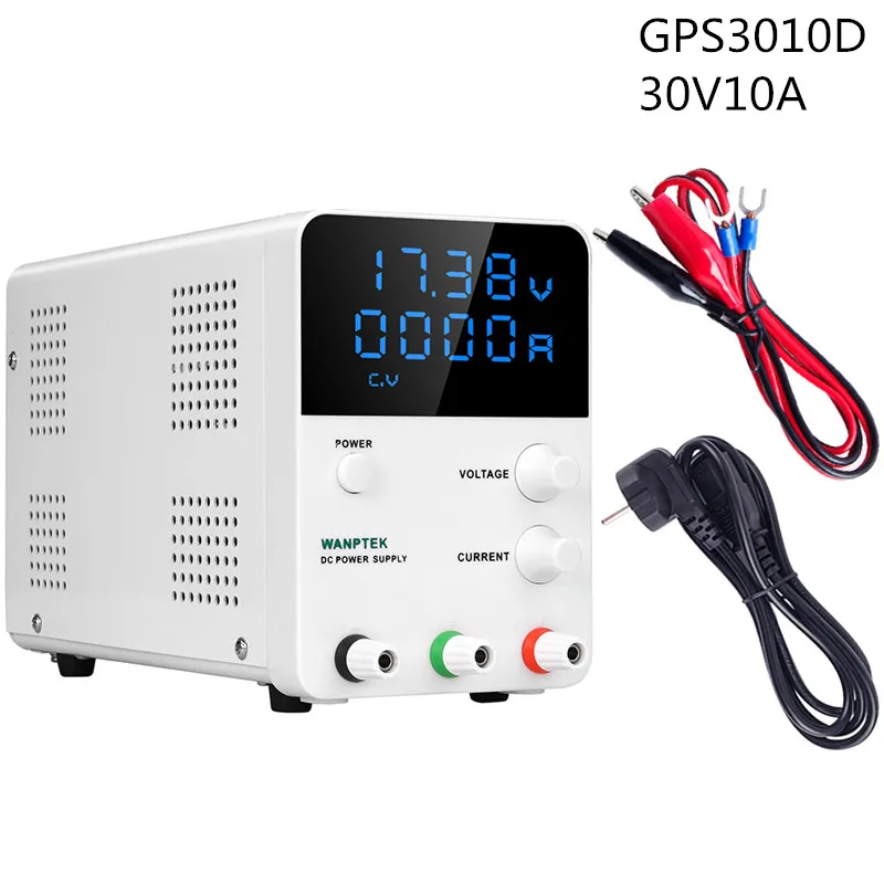 GPS3010D(30V 10A) Регулируемый лабораторный источник питания постоянного тока переменный 30 в 10 А Регулируемый силовой модуль цифровой импульсный источник питания 60 в 5 а цифровой - Цвет: GPS3010D(30V 10A)