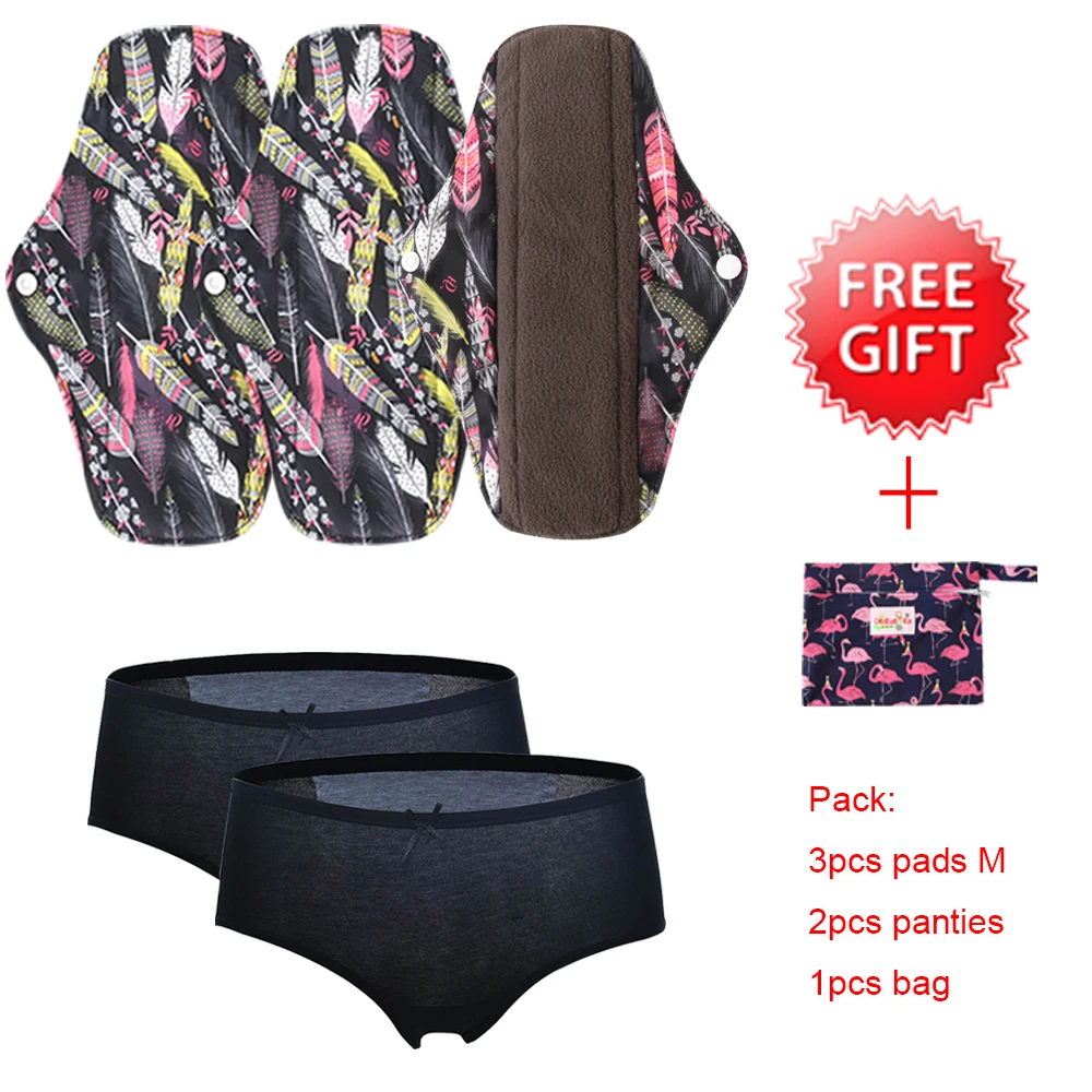 Моющийся санитарный коврик OhBabyKa Бамбуковая ткань многоразовые гигиенические