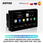 Автомагнитола DOVOX, мультимедийный видеоплеер на Android, с 7-дюймовым экраном, GPS, для Nissan, Toyota, Hyundai, Lada, типоразмер 2 Din