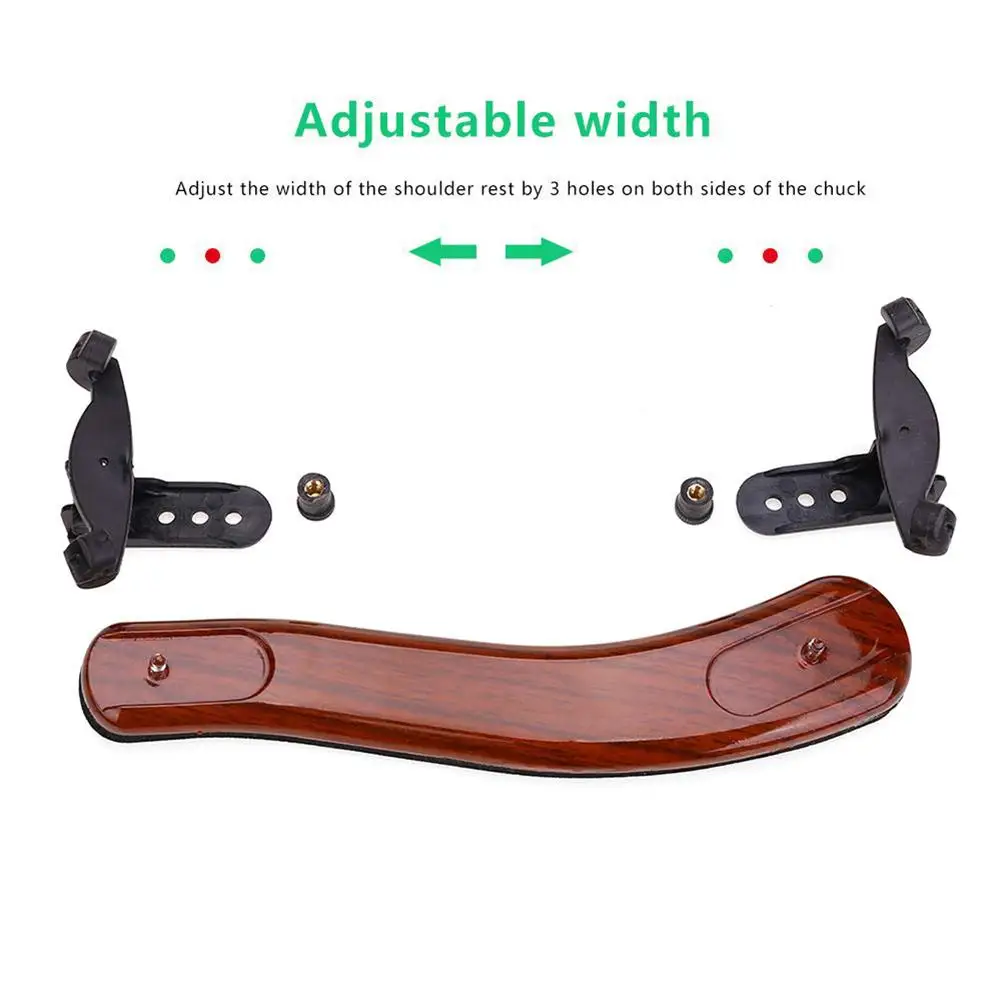 Клен деревянная Скрипка для скрипки плечевого упора 4/4 и 3/4 с регулировкой по