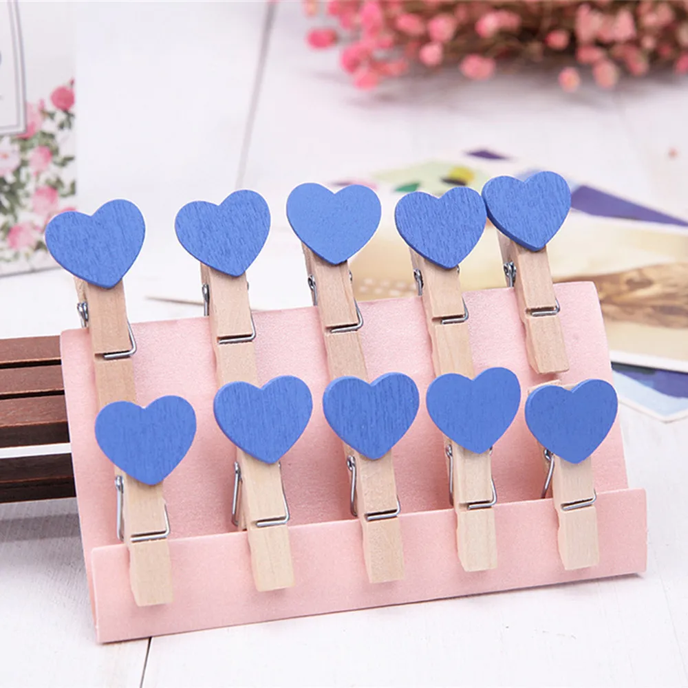 10 шт. зажимы настенные декоративные DIY креативные рамки с мини цветные прищепки