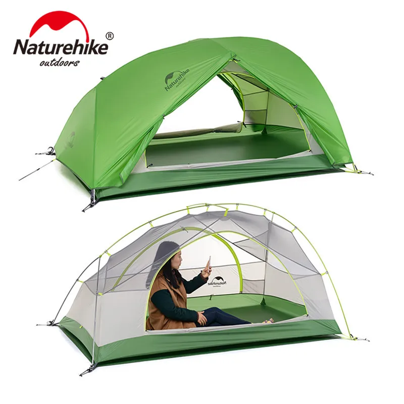 Naturehike Upgraded Star River Series Outdoor Camping Tent Ultralight 2 Persons 4 Seasons Hiking With Free Mat For Travel | Спорт и