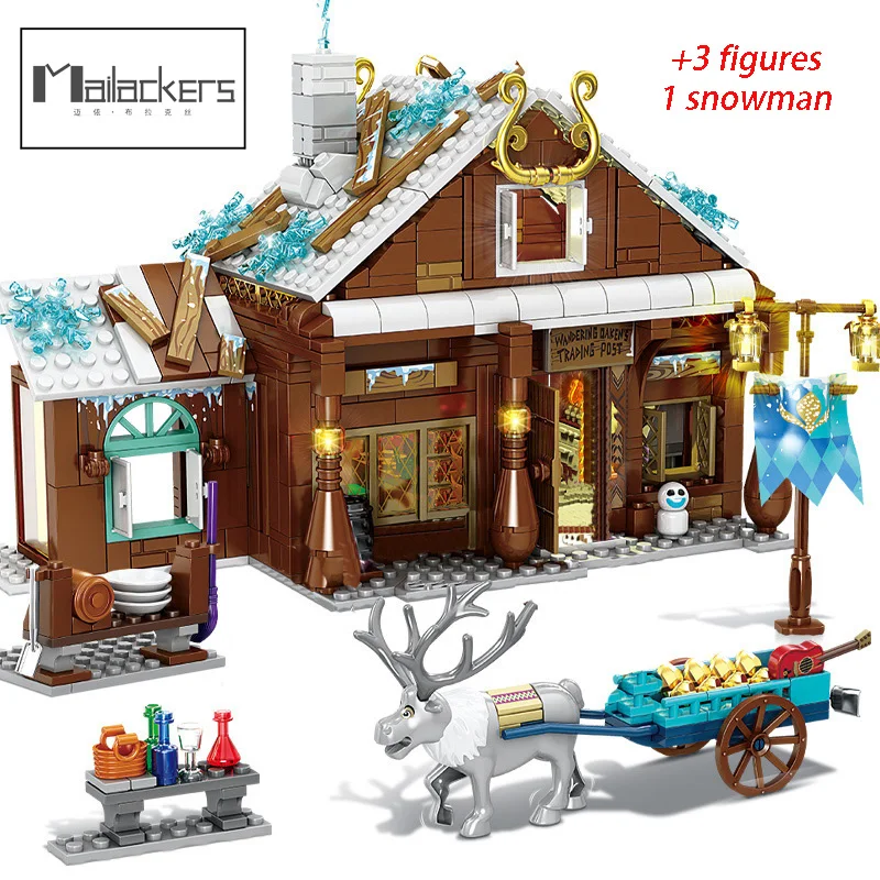 Друзья для девочек фигурки принцесс магазин льда и снега городской дом модель