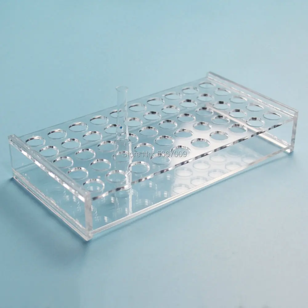 1pcs Clear 1/2/5/10/20ml PMMA ampoule bottle perspex Rack For School Lab