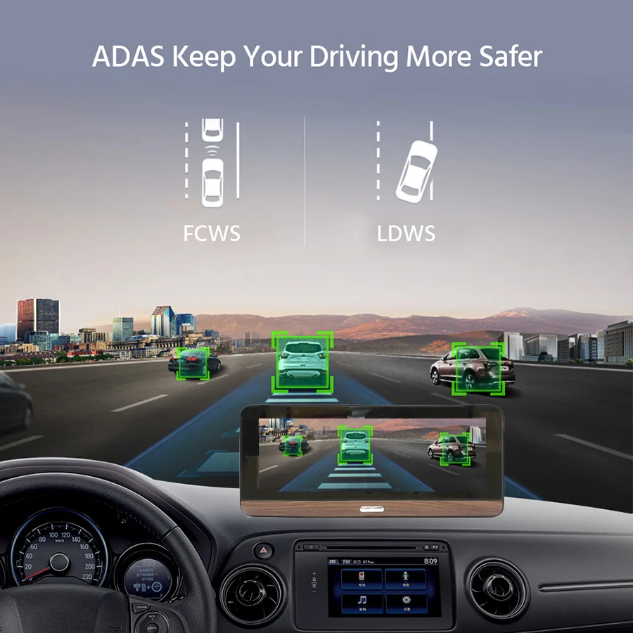 Автомобильная камера Anfilite 4G ADAS с двумя объективами для записи GPS Android 5 1 DVRs WIFI 1080P