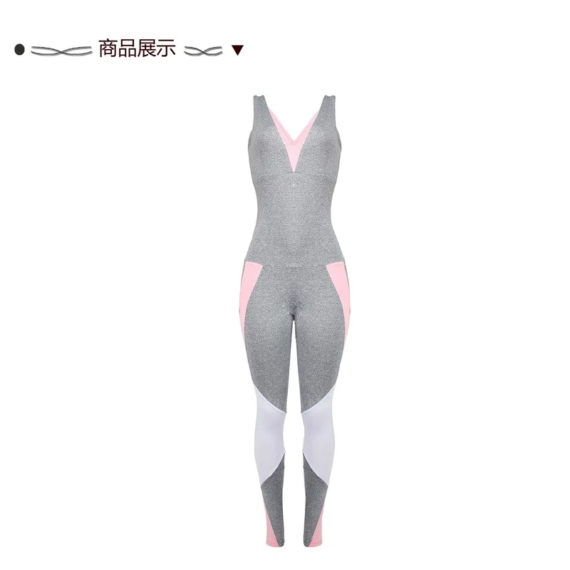 

WEPBEL Fashion Yoga Set Women Gym Sporting Playsuit Clothing Exercise Top Jumpsuit Running Sportswear Soft Yoga Leggings