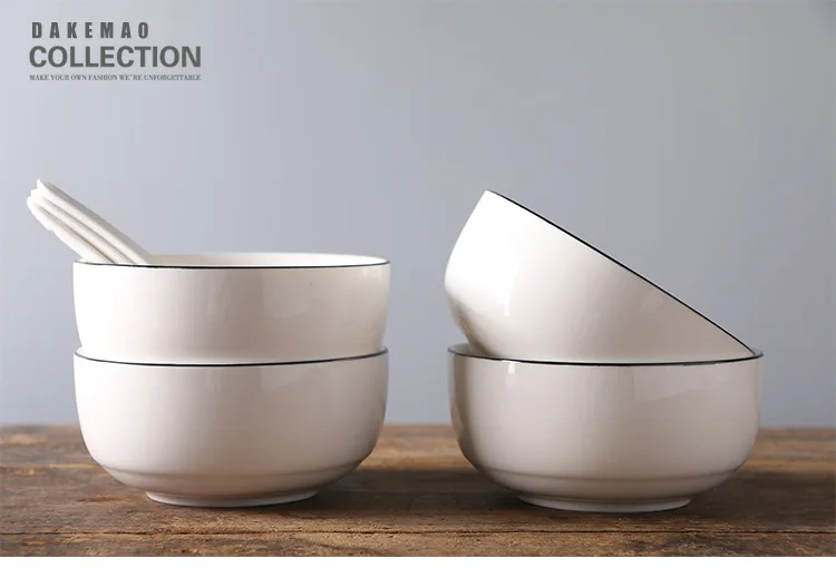 14 шт. простая комплект столовой посуды гостиничный керамический посуда домашняя