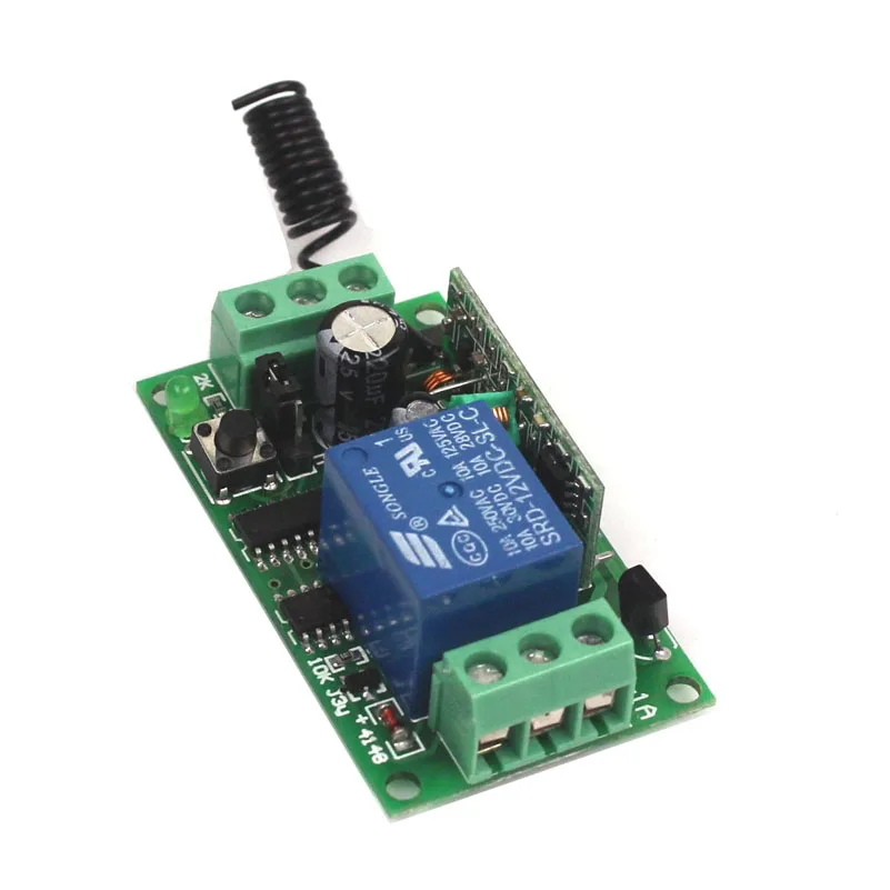

Sleeplion DC 12V 10A 1CH Relay 4 4-key wireless RF Smart Control Telecomando Switch Transmitter+4 Receiver 315MHz 433MHz