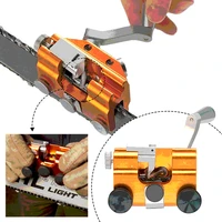 chainsaw chain sharpening jig hand crank chain sharpener portable home chain sharpening tool woodworking power tools accessories