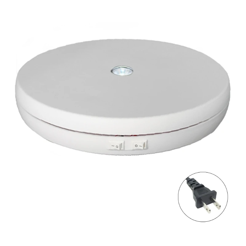 

28EB Motorized Rotating Display Stand Turntable Display Stand Work with Battery/USB Power Supply 360 Degree 110/220V