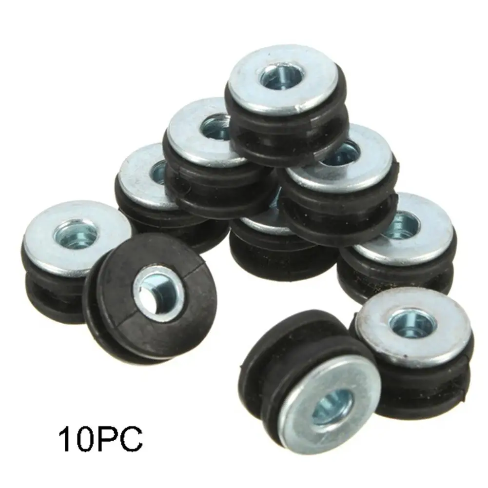 

10Pcs Motorcycle Rubber Fairing Cowling Grommet Bushing Bolts Gasket Accessories