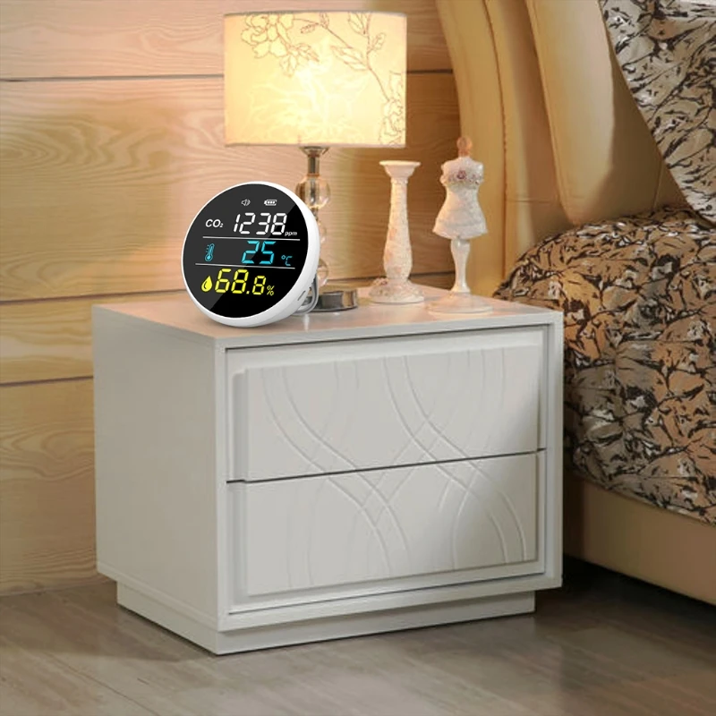 

400-5000ppm Air Quality Monitor Temperature and Relative Humidity Detector CO2 NDIR Sensor for Air Quality Testing