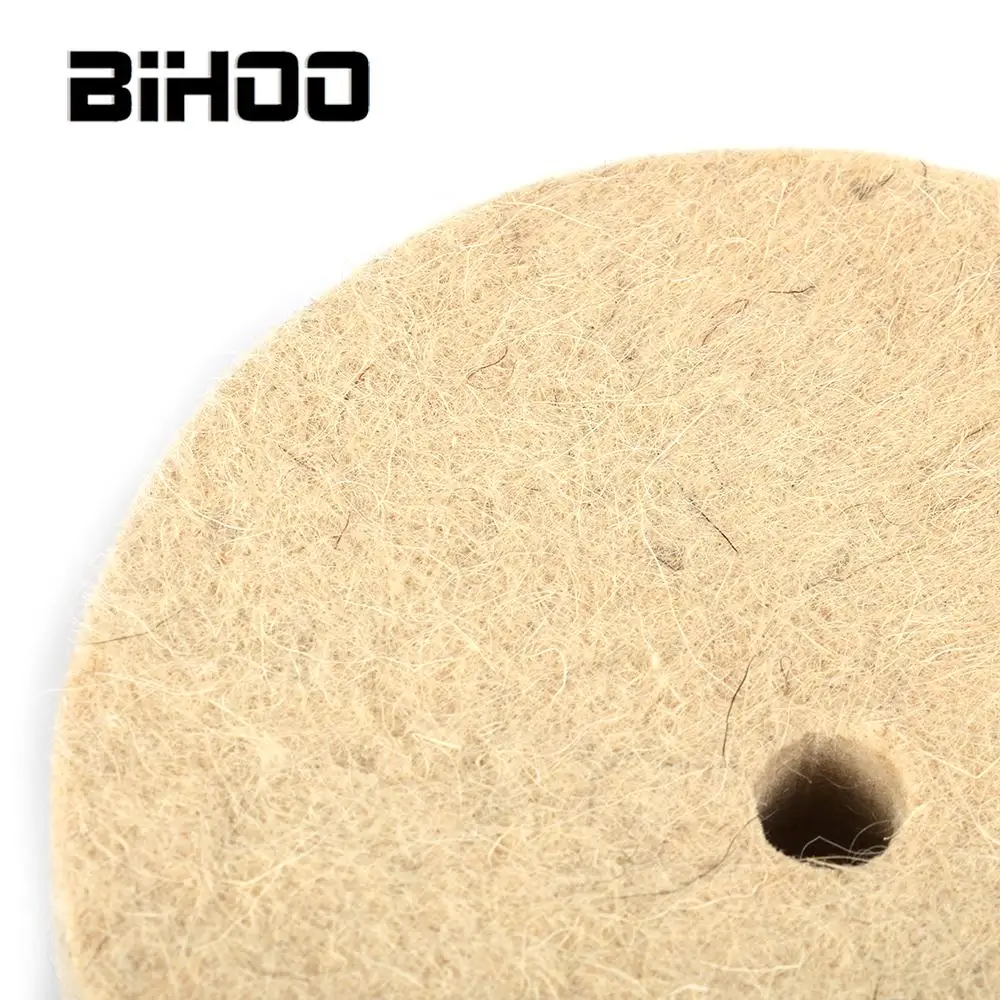 

Wool Polishing Wheel Buffing Pads 150mm Angle Grinder Wheel Felt Polishing Disc for Metal Marble Glass Ceramics 2Pcs