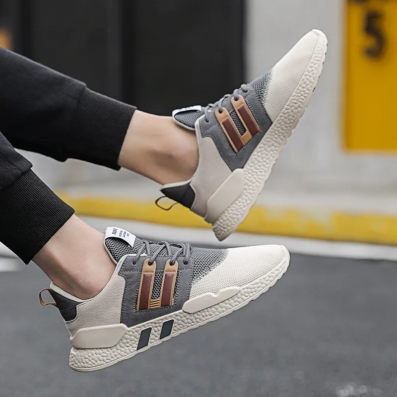 2018 Hot Brand Casual Shoes Lightweight Sneakers Black Breathable Lip-on Men Fashion Footwear White Zapatos De F8-92 | Обувь