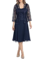 dark navy plus size lace mother of the bride dresses a line chiffon 34 sleeve robe mere de mariee short mother groom dresses