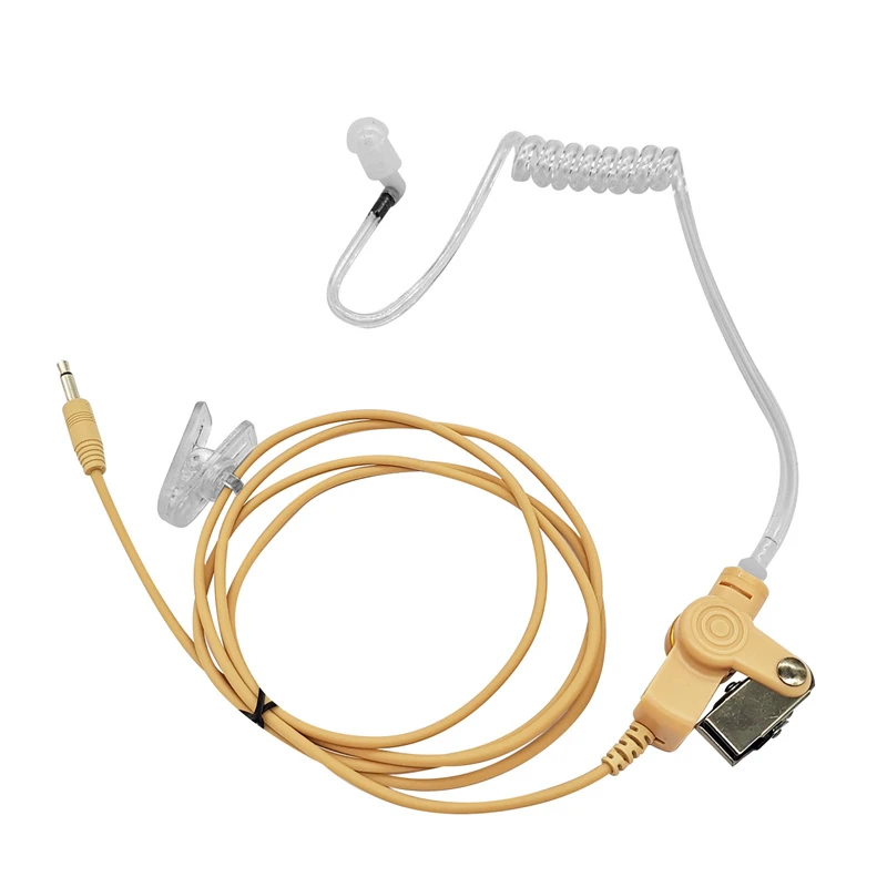 

Listen Only Acoustic Tube Earpiece for Speaker Mic or Radio Carried Near Shoulder or Chest 3.5mm Connector