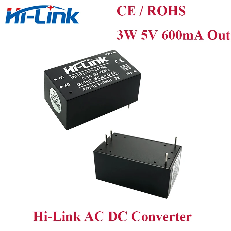 

Free ship 100pcs/lot Hi-Link HLK-PM01 220V to 5V 600mA step down adjustable power supply