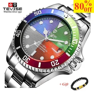 TEVISE Men Watches Top Brand Luxury Casual Quartz Wristwatch Mens Stainless Steel Waterproof Male Cl in Pakistan