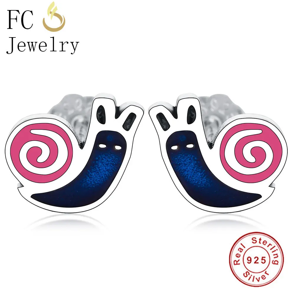 

Женские серьги-гвоздики из серебра 925 пробы, с эмалью