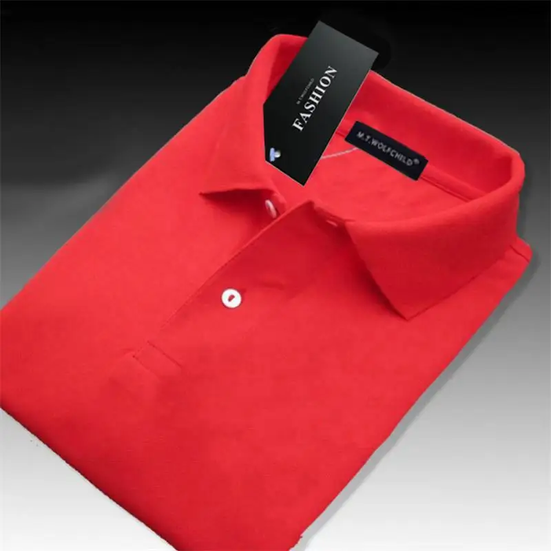 

100% Cotton High Quality Summer Men Polo Shirts Casual Solid Color Short Sleeve Mens Polos Fashion Men Clothing Male Tops XS-5XL
