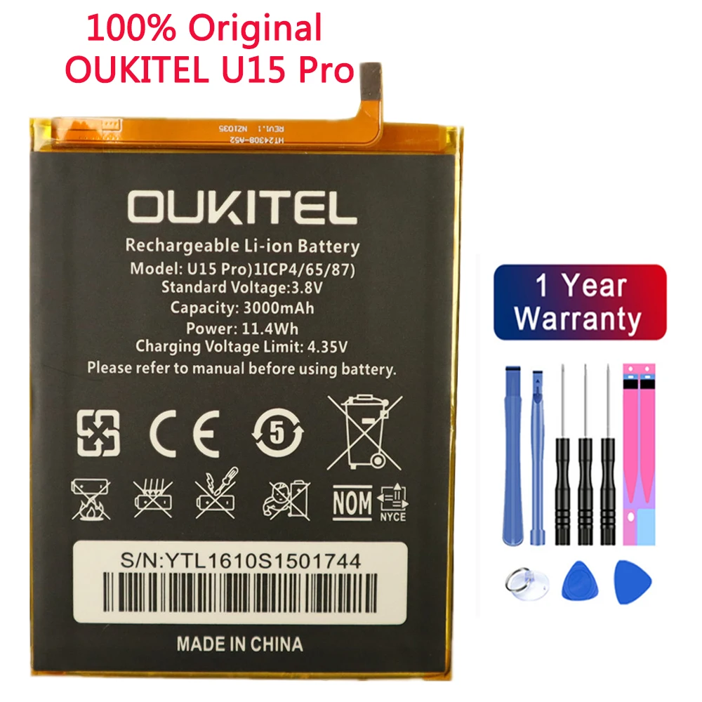 Запасные части для смартфонов OUKITEL U15 Pro 100% мАч | Мобильные телефоны и аксессуары