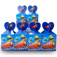 6pcsset disney cars lightning mcqueen paper candy box party supplies candy box baby shower disposable candy birthday decoration