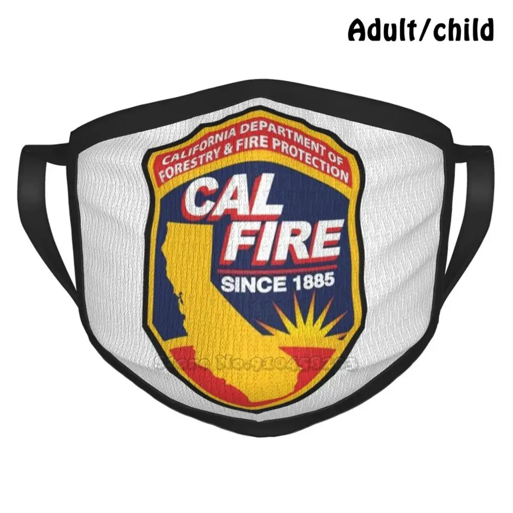 Cal Fire Logo Pm2.5 противопыльная многоразовая маска для лица самостоятельной сборки