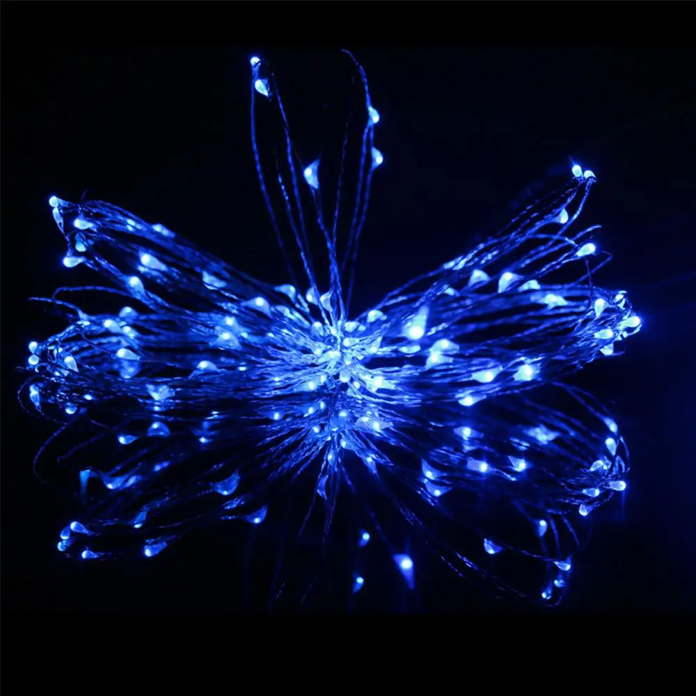 Фото Copper Wire 10 LED Copper Wire String Fairy String Super Bright Romantic Festival Outdoor Landscape Lamp Garden Battery №4