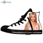 Кроссовки мужские с принтом логотипа на заказ, холщовые дышащие кеды Britney Spears Plimsolls для отеля, Уличная обувь