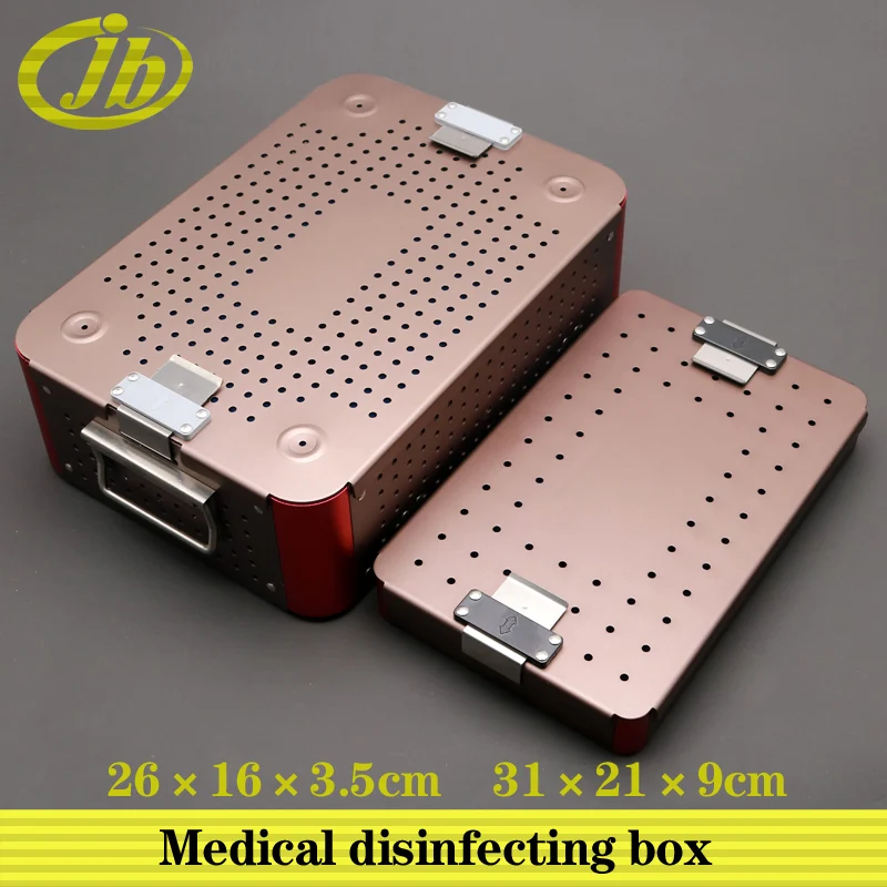 Medical disinfecting box surgical operating instrument single-deck aluminium alloy coffee autoclave sterilization