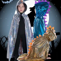 dinosaur cape halloween cosplay costume hooded cloak for kids wizard and girls witch cosplay child costume halloween party cloak