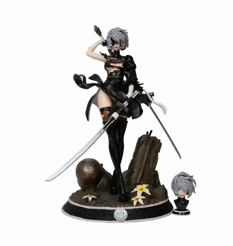 

Anime Hunter NieR:Automata 2B YoRHa No.2 Type B Action figure Deluxe Version new style PVC fighting model figure toys doll Gift