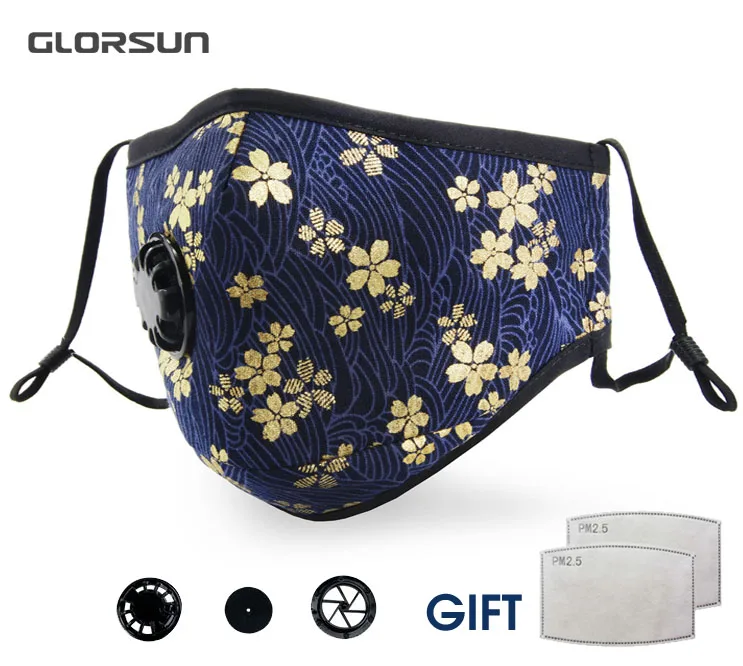 GLORSUN маска для лица взрослых женщин Спорт Велосипед Велоспорт Бег анти воздух