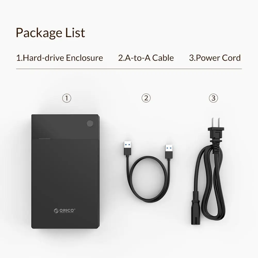 Корпус жесткого диска ORICO 3 5 встроенный жесткий диск 12 В портативный корпус SATA на